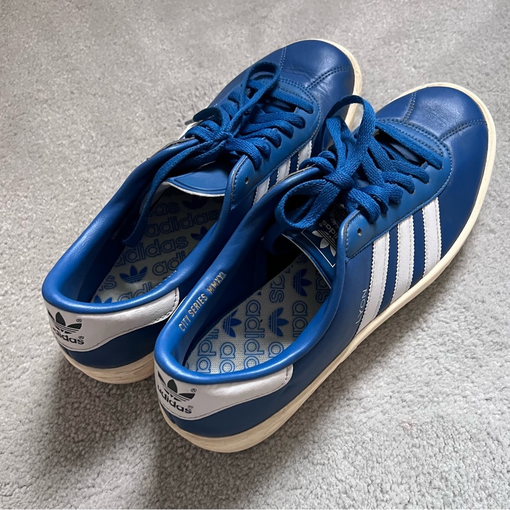Adidas Lyon Blue White Leather 10.5